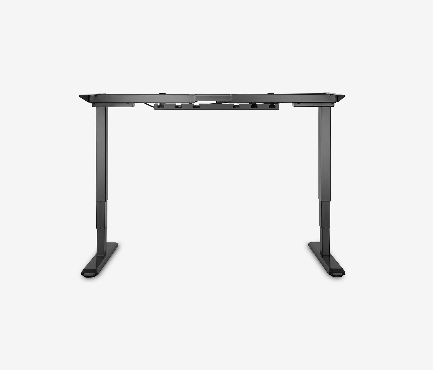 PRIMUS Freiformschreibtisch, Gestell Schwarz, Tischplatte 1800 x 800/1000 x 25 mm Eiche, Ausführung Rechts