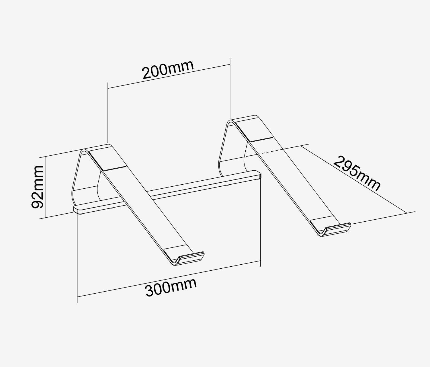 Laptopständer Aluminium