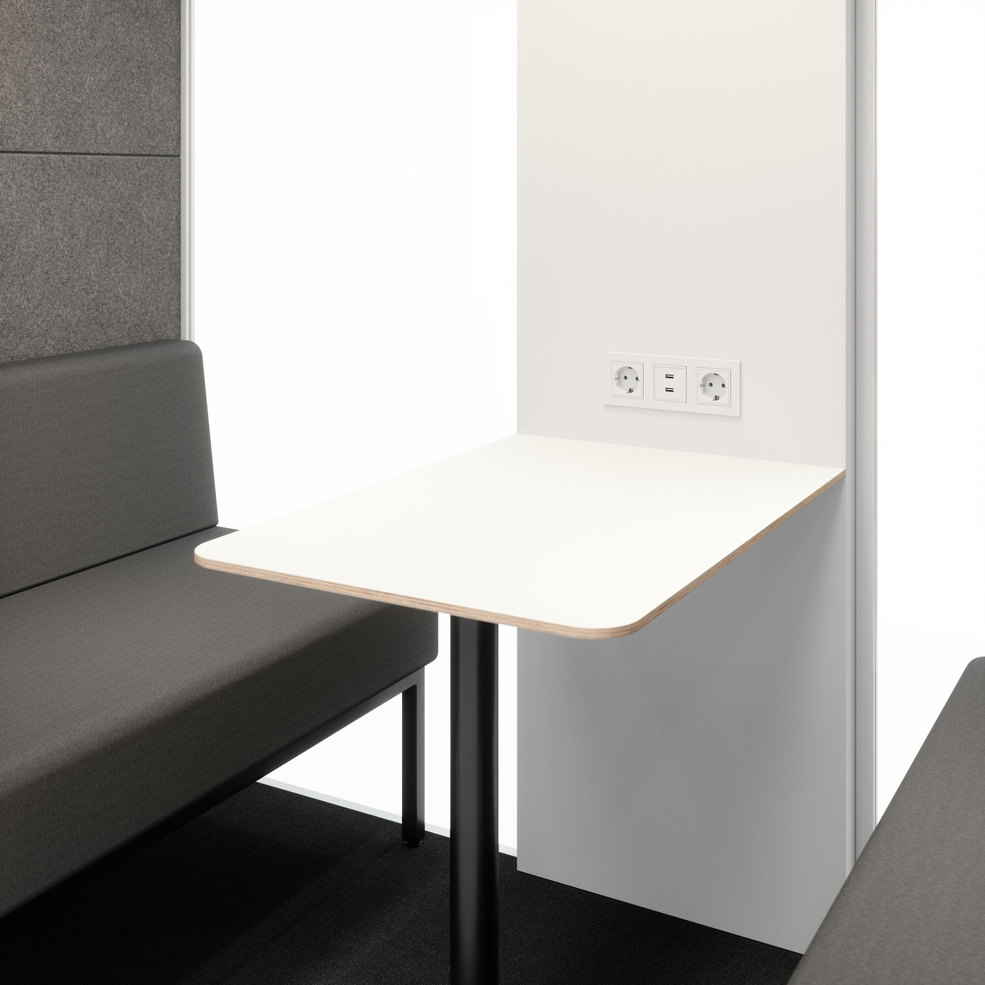 Meetingbox Quattro Anthrazit Weiß Kaffee Grau Standard Weiß