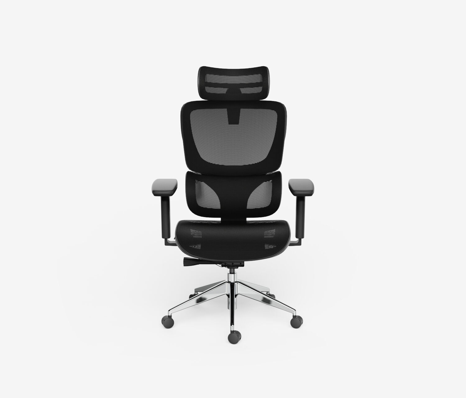 Bürodrehstuhl SENTA FX Mesh Niedrig Schwarz Silber