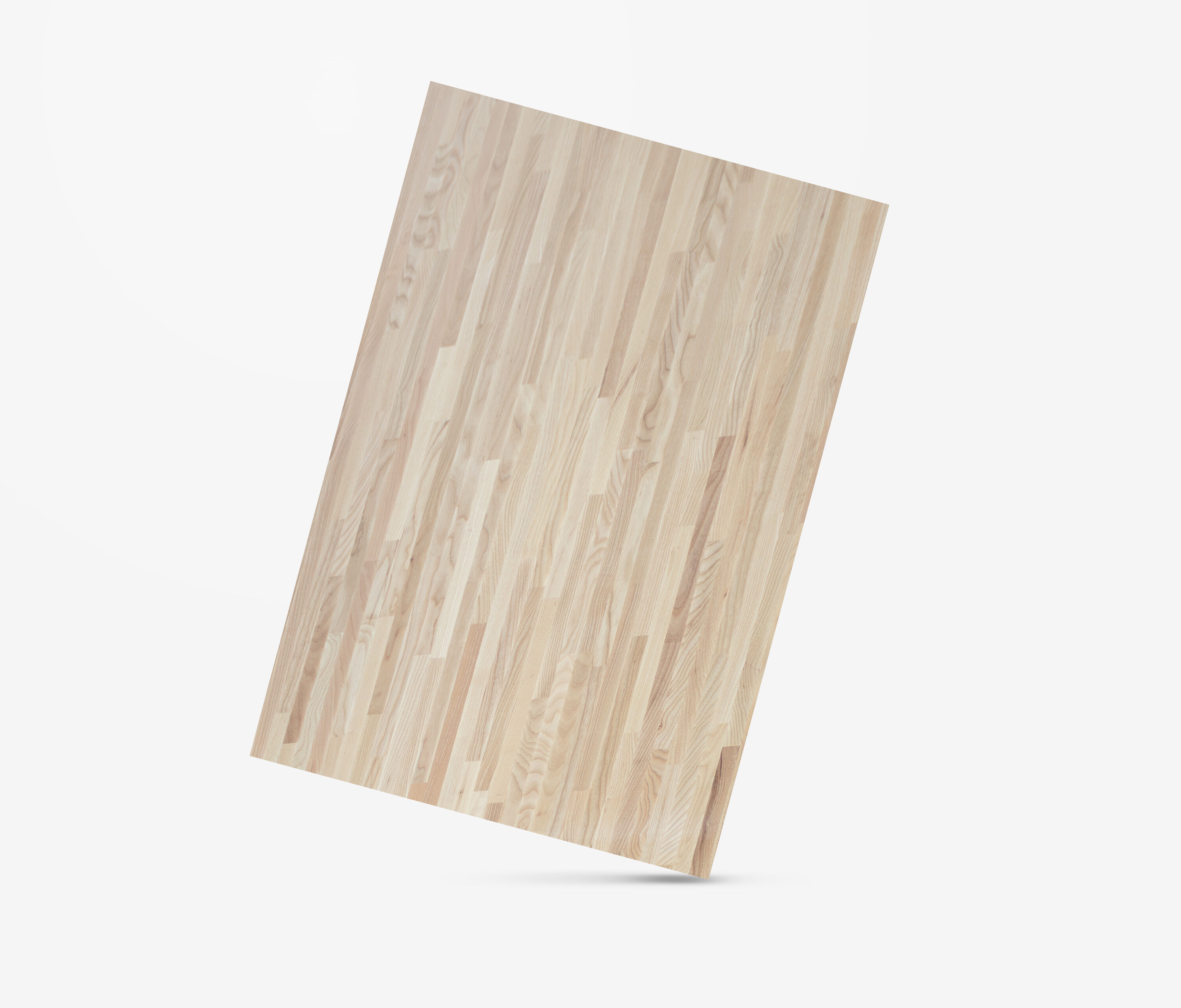 Esche Echtholzplatte Kurzlamellen, 1400 x 800 x 40 mm