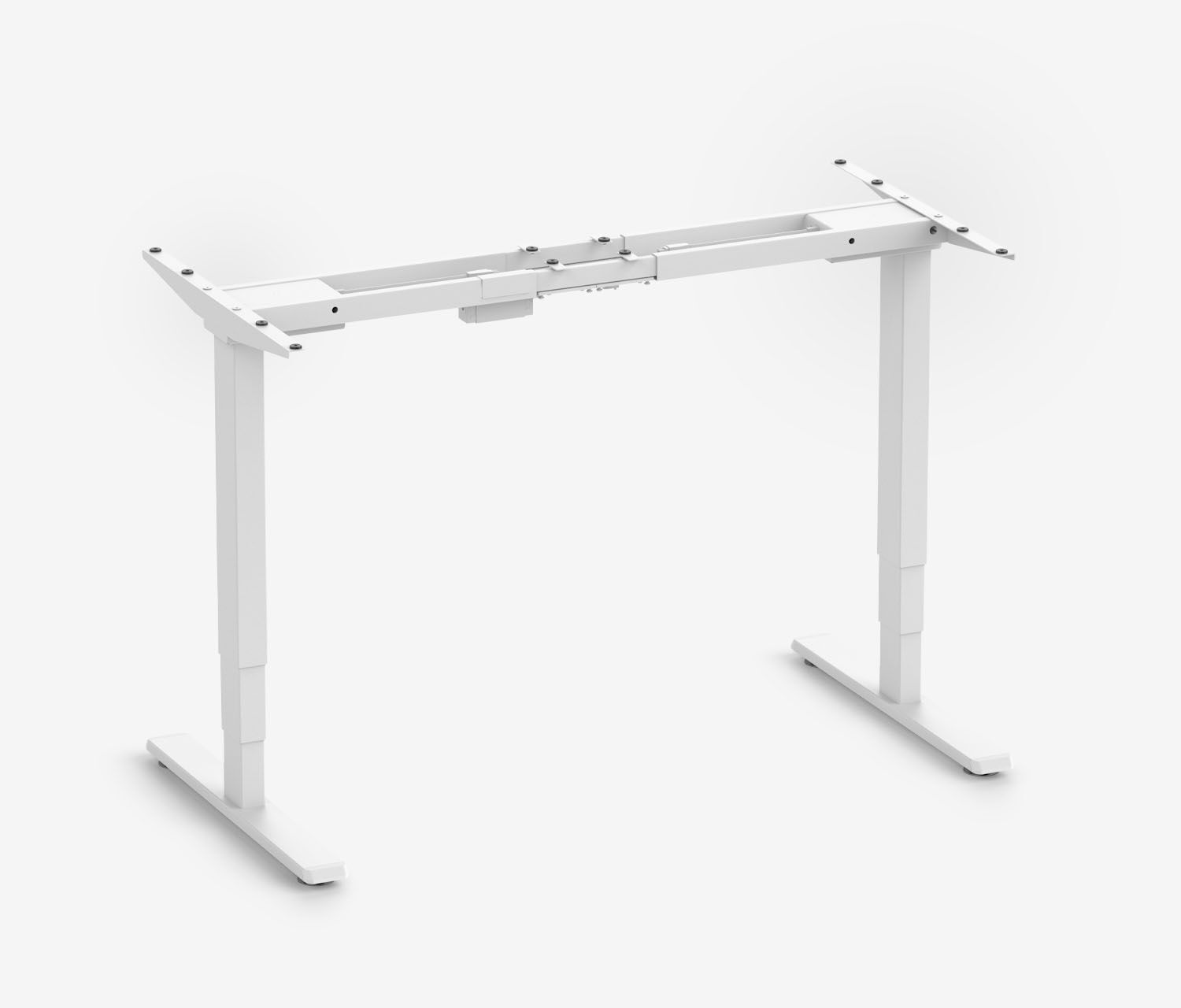FOKUS Schreibtisch + Steckleistenhalter + Kabelschlange Weiß Nussbaum 120x70
