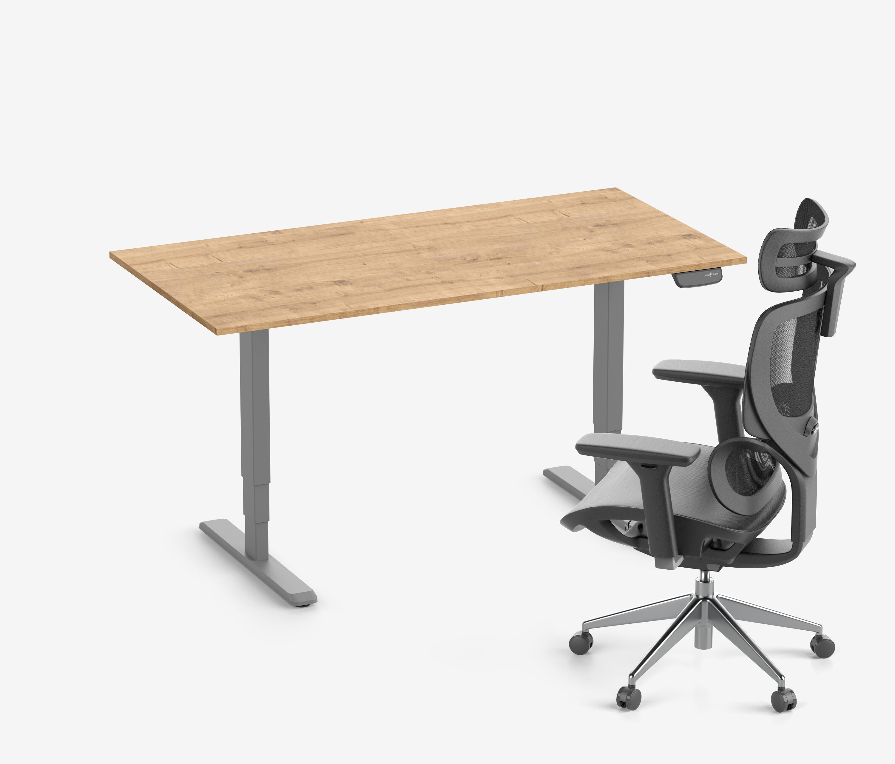 PRIMUS + Stuhl 140x80 Grau Eiche