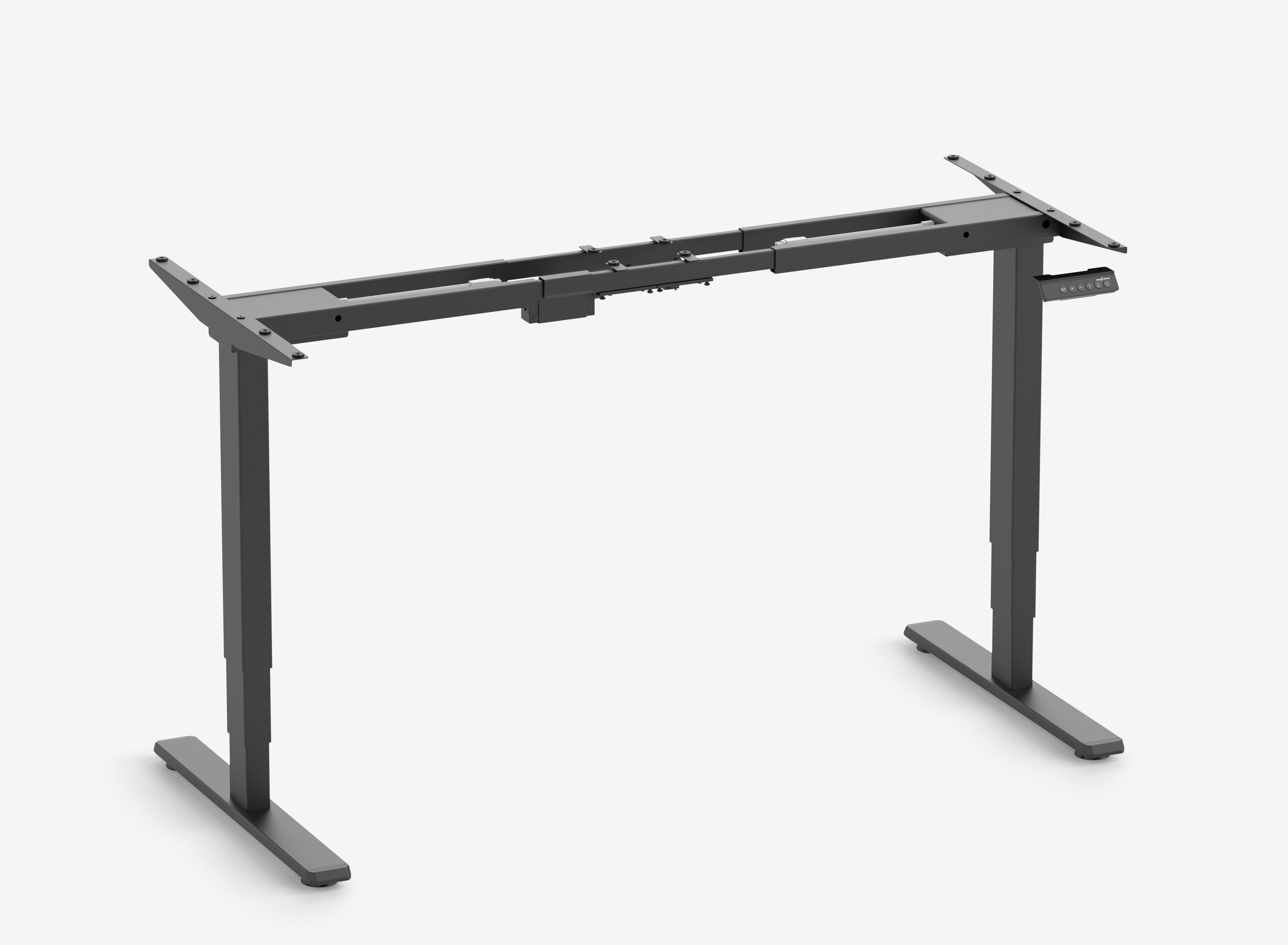 FOKUS Gestell Schwarz, Tischplatte 1600 x 800 x 19 mm Buche