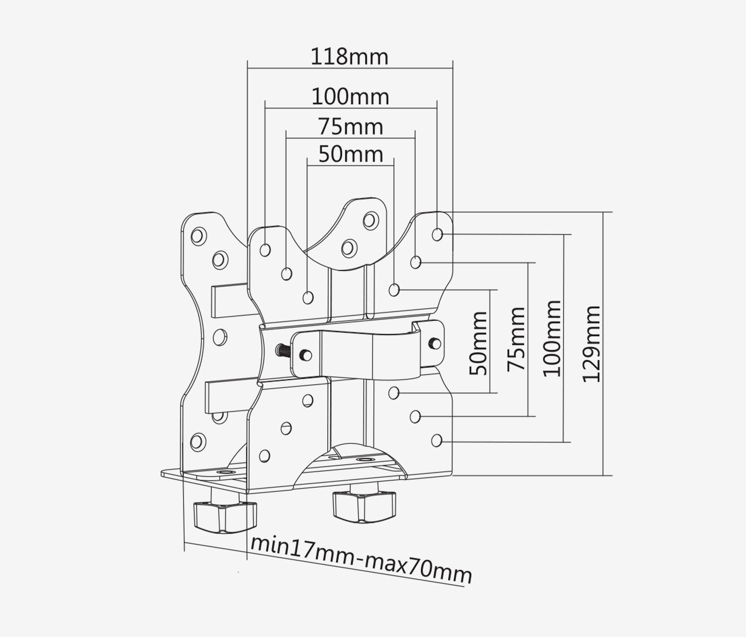 Mini PC Halterung