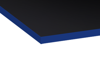 Primus Gamingschreibtisch Rechteck, Schwarz Klassik Royal Blue 140x80
