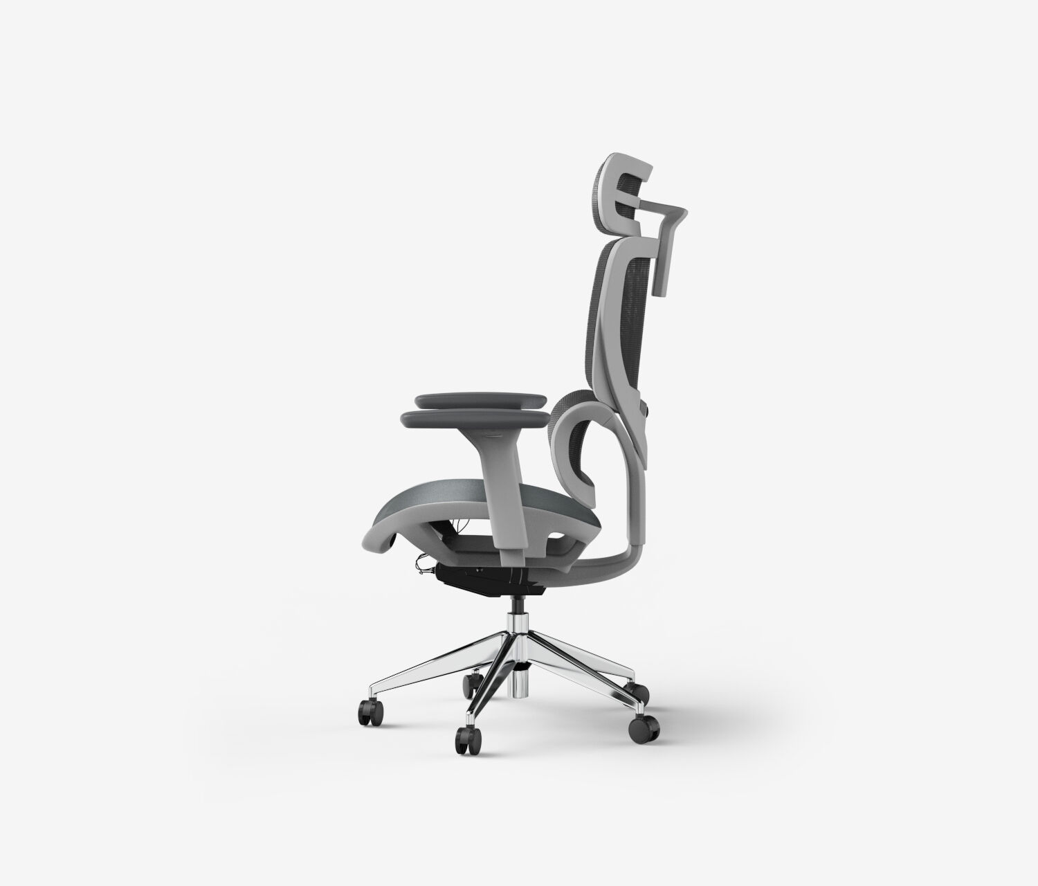 Bürodrehstuhl SENTA FX Niedrig Grau Silber