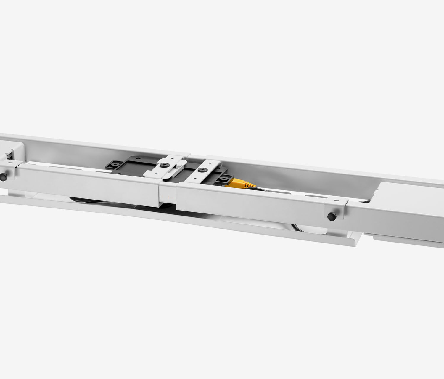 PRIMUS Rechteckschreibtisch, Gestell Weiß, Tischplatte 1600 x 800 x 19 mm Birke